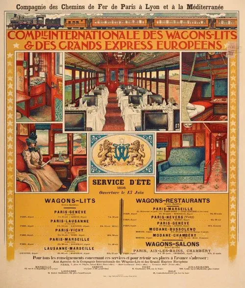 Compagnie Internationale des Wagons-Lits Werbeplakat