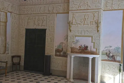 Elba, Villa San Martino, Ägyptischer Saal, Wandgemälde