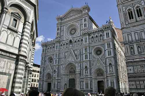 Toskana: Florenz, Duomo Santa Maria del Fiore, Fassade