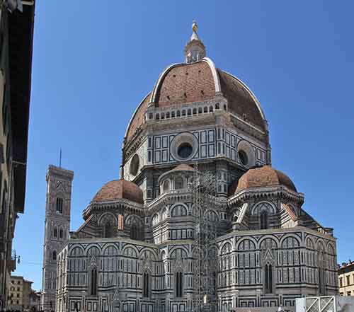 Toskana: Florenz, Duomo Santa Maria del Fiore, Oktogon der Ostpartie