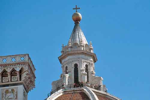 Toskana: Florenz, Duomo Santa Maria del Fiore, Kuppel-Laterne