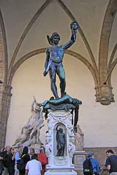 Toskana: Florenz, Loggia dei Lanzi, Perseus