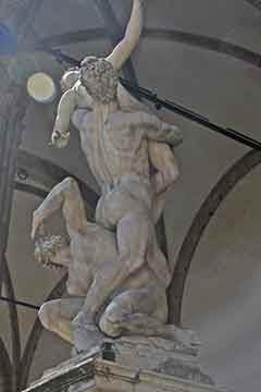 Toskana: Florenz, Loggia dei Lanzi, Der Raub der Sabinerin