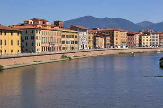 Toskana, Pisa, Arno