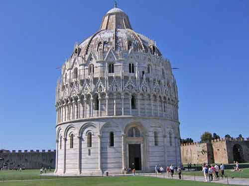 Toskana: Pisa, Battistero di San Giovanni