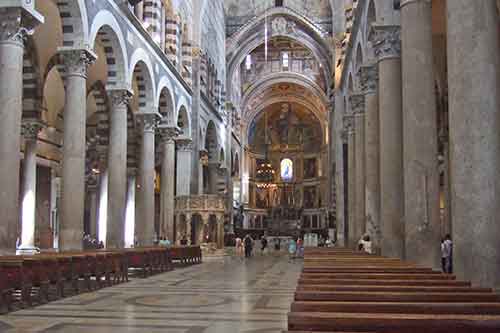 Toskana: Pisa, Duomo Santa Maria Assunta, Mittelschiff