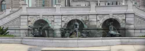 Washington, DC, Library of Congress, Thomas Jefferson Building, Neptune Fountain