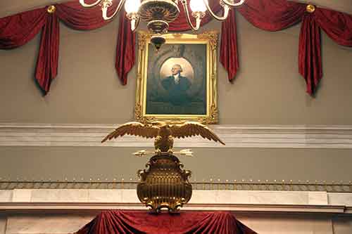 Washington, DC, Kapitol, Old Senate Chamber, Washington und Adler