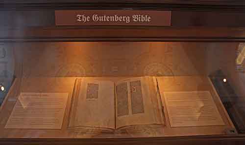 Washington, DC, Library of Congress, Thomas Jefferson Building, Gutenberg-Bibel