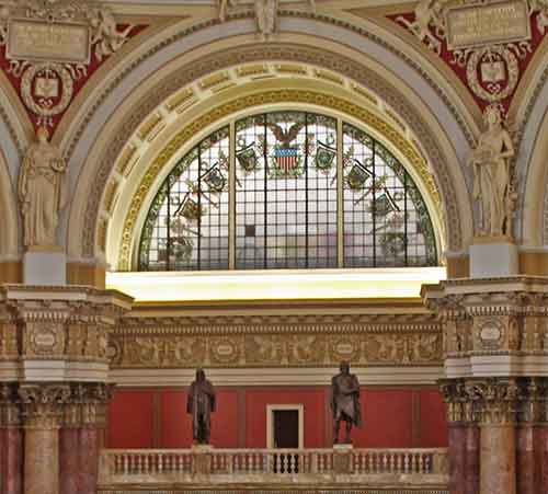 Washington, DC, Library of Congress, Thomas Jefferson Building, Main Reading Room